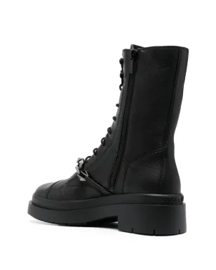 Jimmy Choo Nari グレインドテクスチャーレザーブーツ - ブラック - サムネイル3