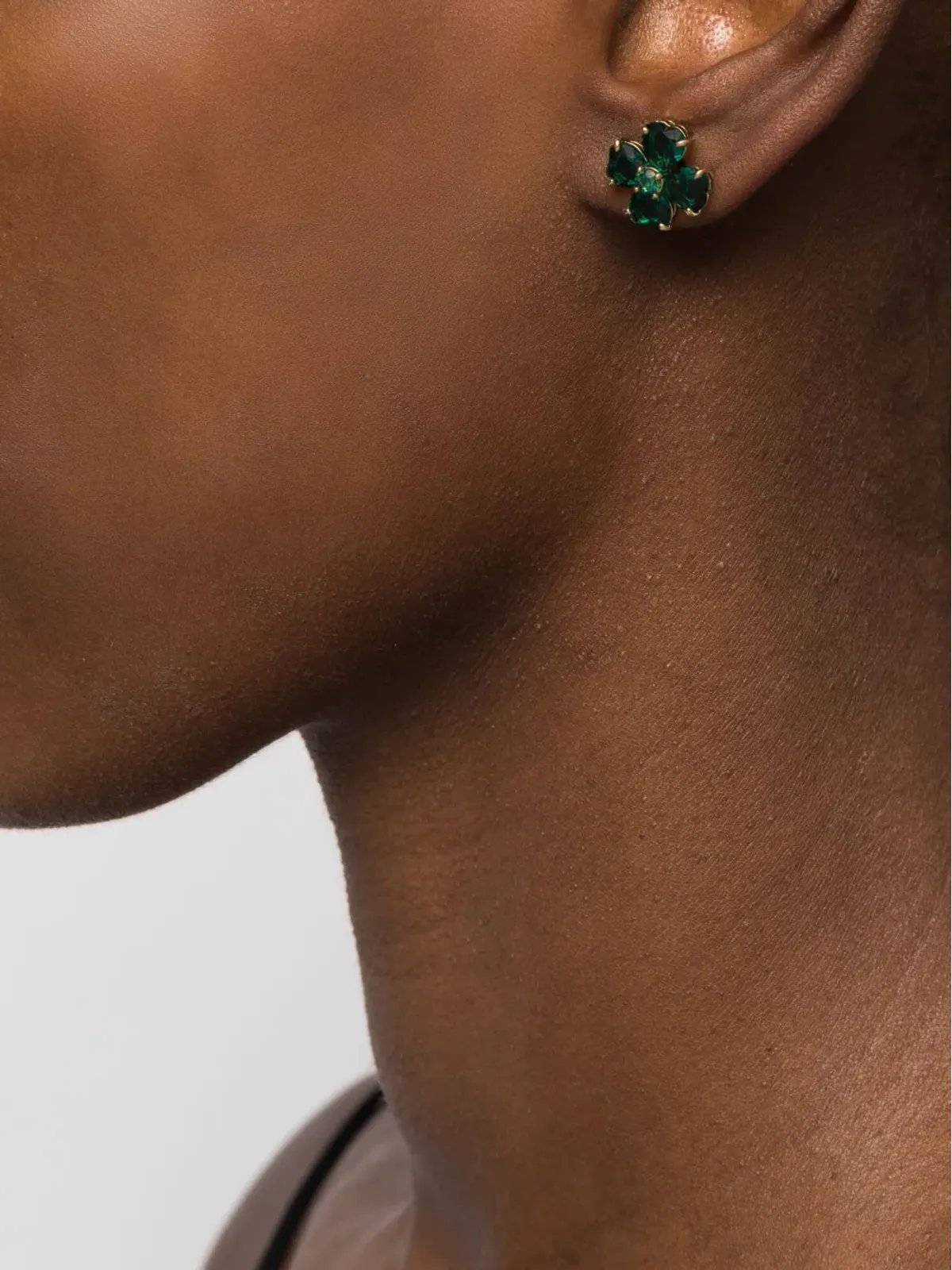 Swarovski Idyllia クローバー スタッドピアス - 画像2