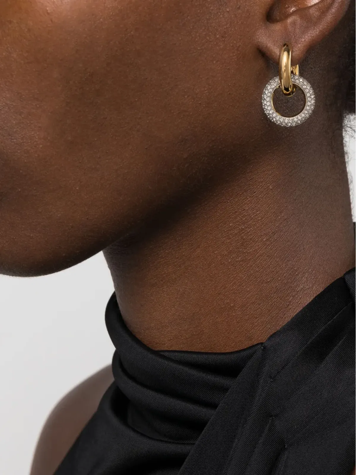Swarovski Dextera crystal-embellished earrings ゴールド - 画像2