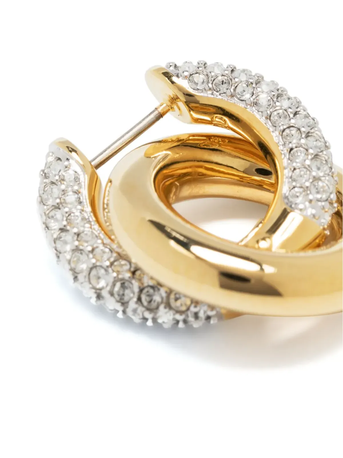Swarovski Dextera crystal-embellished earrings ゴールド - 画像4