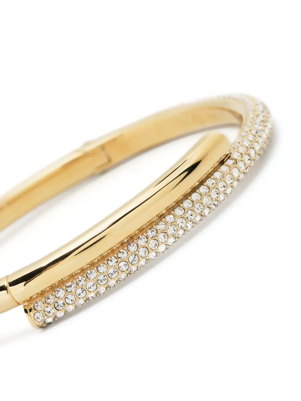 Swarovski Dextera クリスタル装飾バングル - ゴールド - 画像3