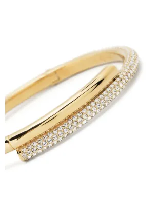 Swarovski Dextera クリスタル装飾バングル - ゴールド - サムネイル3