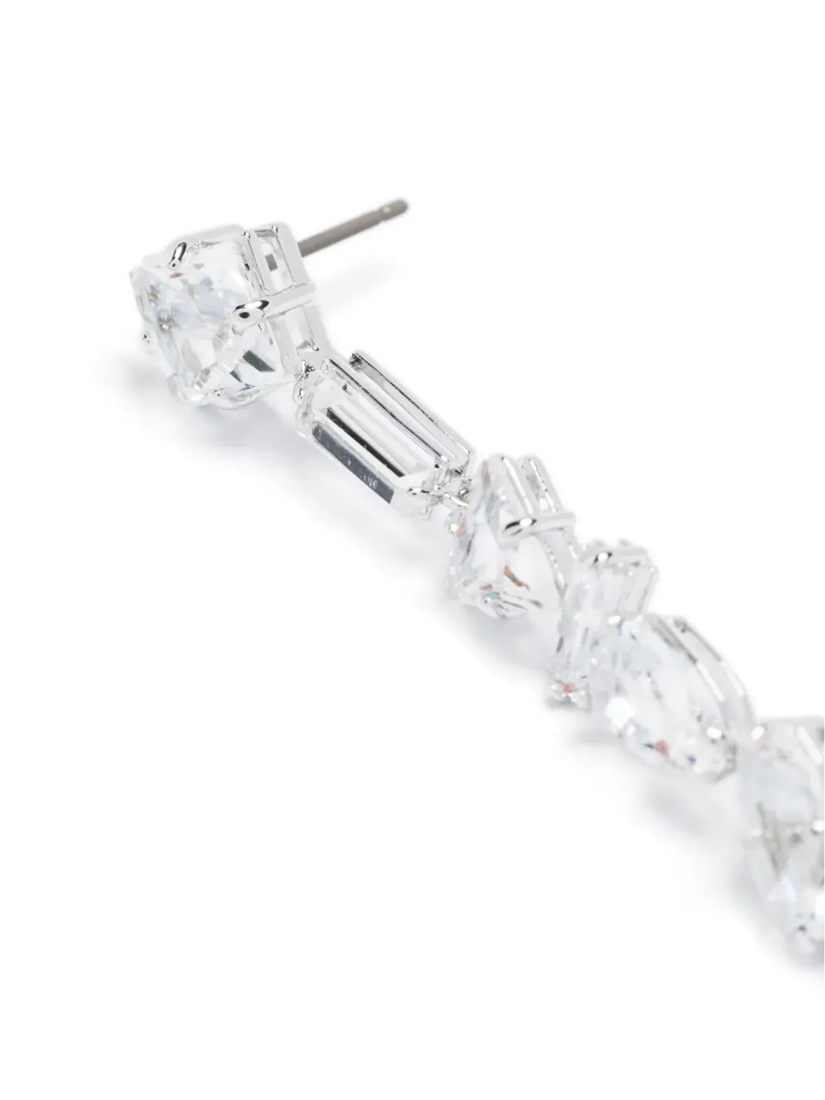 Swarovski Mesmera クリスタル装飾ピアス - Silver - 画像3