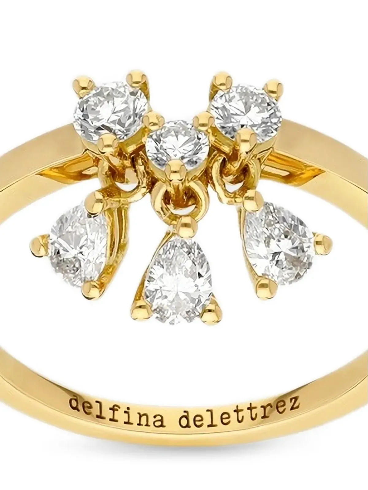 Delfina Delettrez Dancing Diamonds diamonds ring - Gold - 画像2