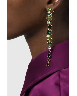 Swarovski ジェマ クリスタル装飾イヤリング - ゴールド - サムネイル2