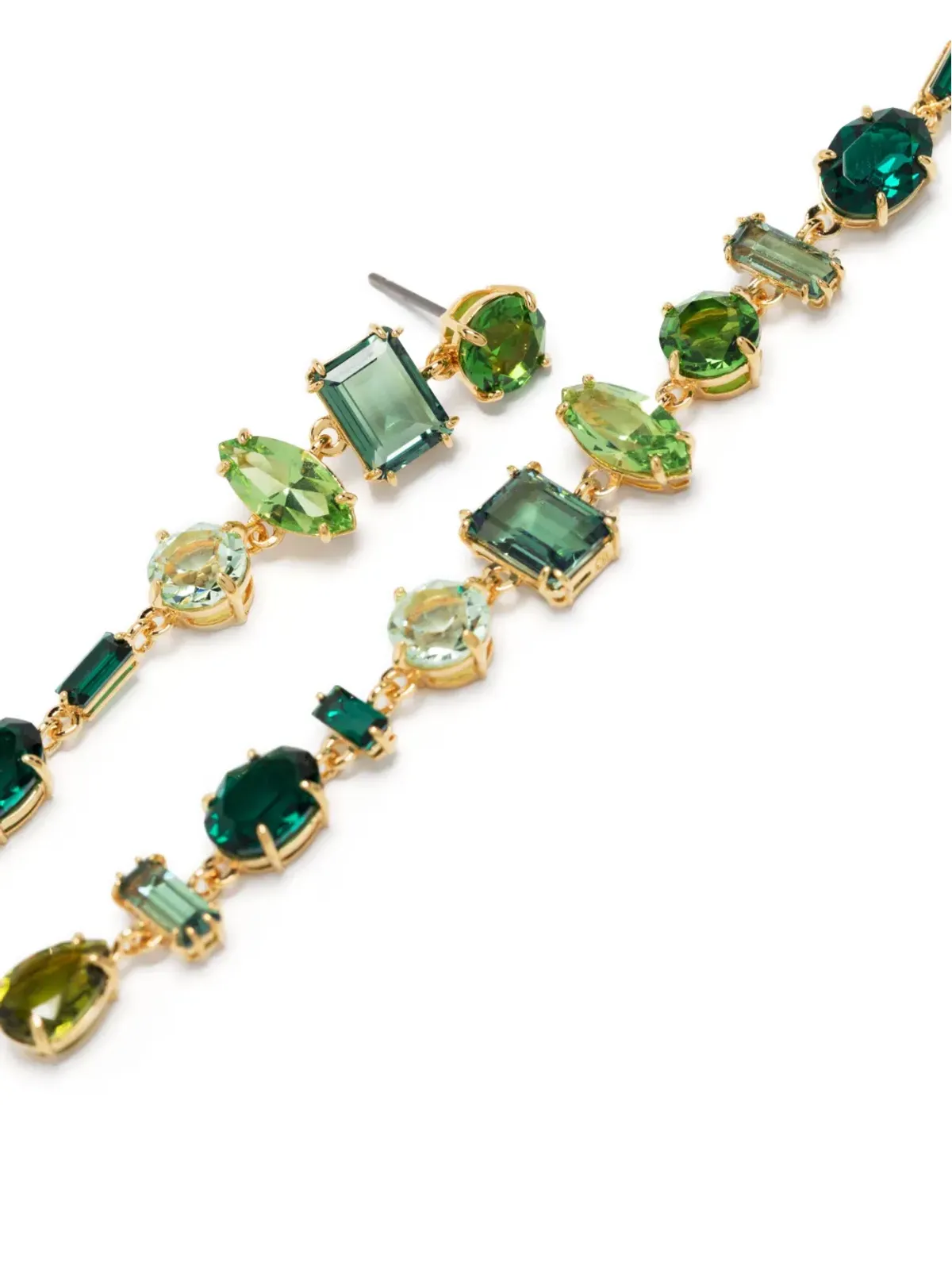 Swarovski ジェマ クリスタル装飾イヤリング - ゴールド - 画像3