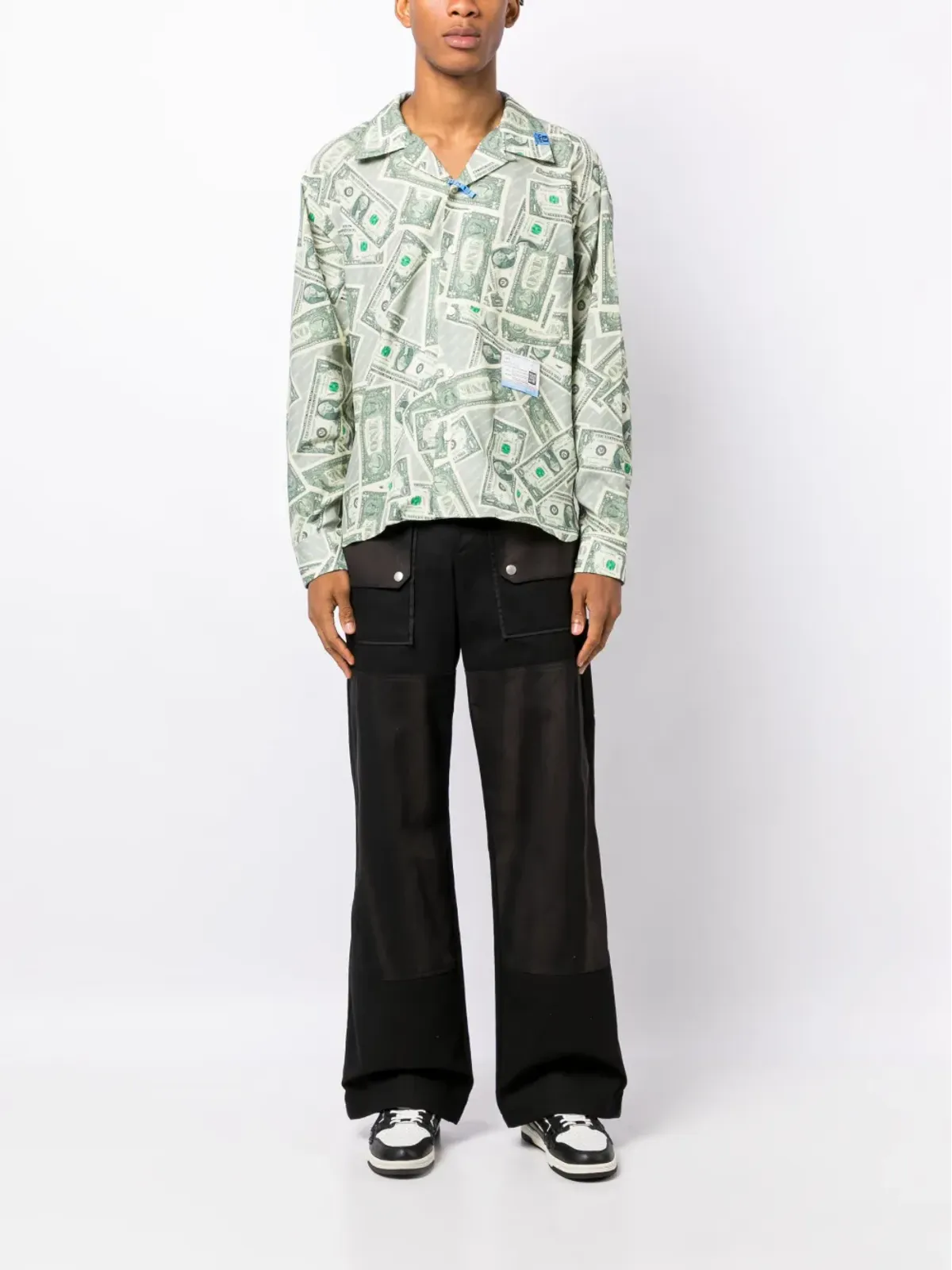 Maison MIHARA YASUHIRO Dollar Bill ロングスリーブシャツ - 画像2