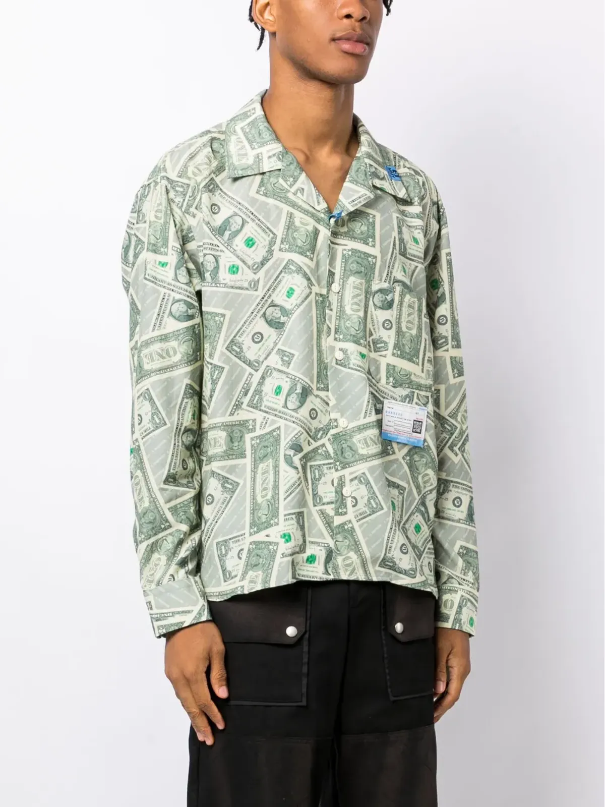 Maison MIHARA YASUHIRO Dollar Bill ロングスリーブシャツ - 画像3