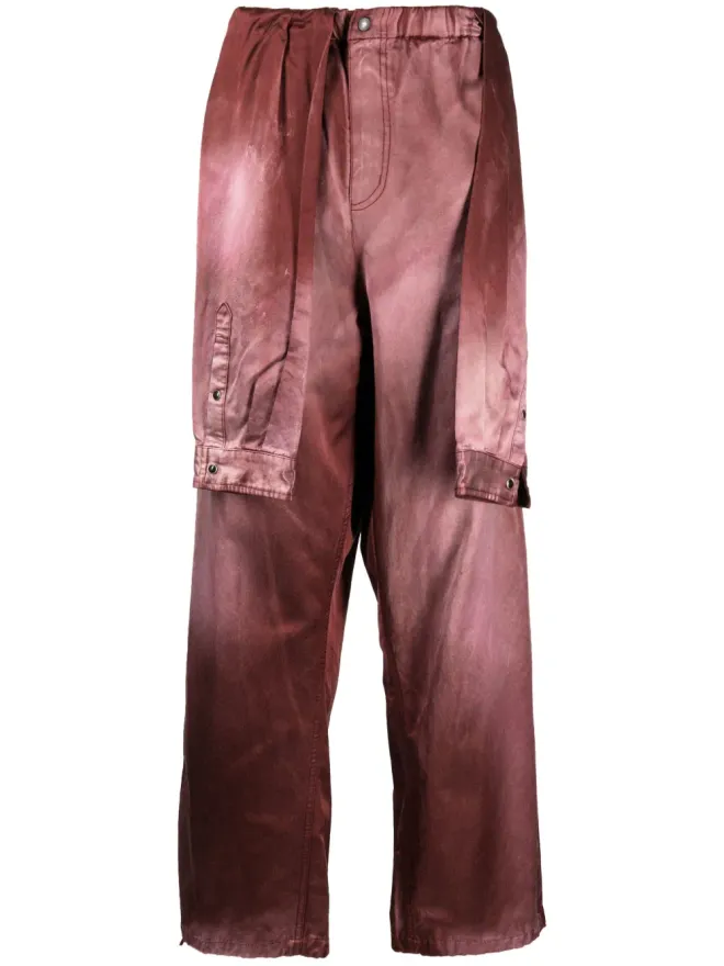 Maison MIHARA YASUHIRO Maison MIHARA YASUHIRO レイヤードデザイン ブラッシュドエフェクトパンツの商品画像