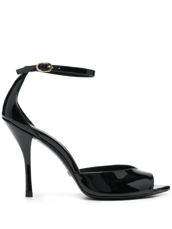Stuart Weitzman Stuart Weitzman ヌディストポイント レザーサンダル - ブラックの商品画像