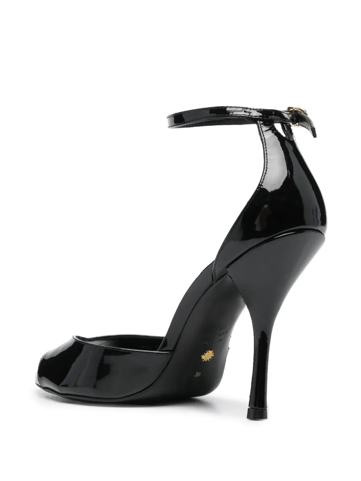 Stuart Weitzman ヌディストポイント レザーサンダル - ブラック - 画像3