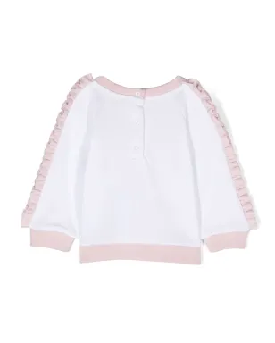 Missoni Kids フリルディテール付き コットン スウェットシャツ - ホワイト - サムネイル2