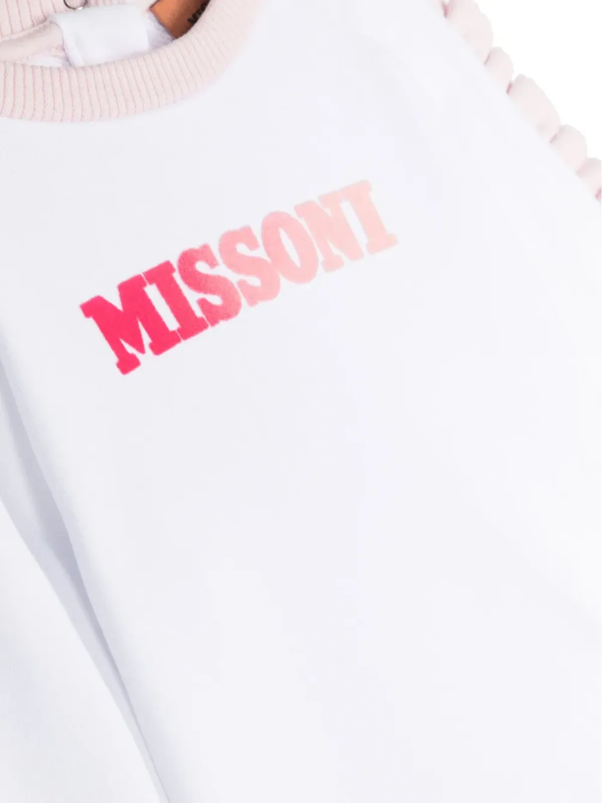 Missoni Kids フリルディテール付き コットン スウェットシャツ - ホワイト - 画像3