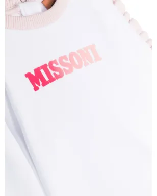 Missoni Kids フリルディテール付き コットン スウェットシャツ - ホワイト - サムネイル3