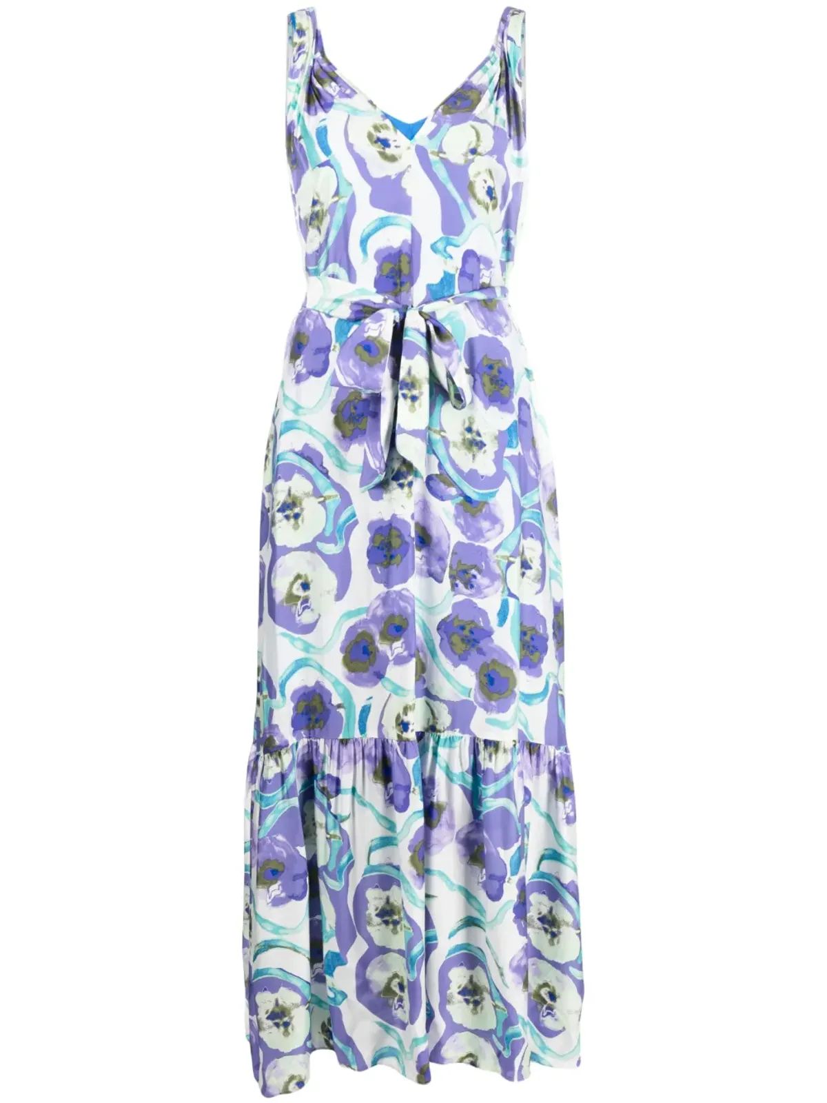 DVF Diane von Furstenberg Jodie 花柄プリント ミディドレス - White - 画像1