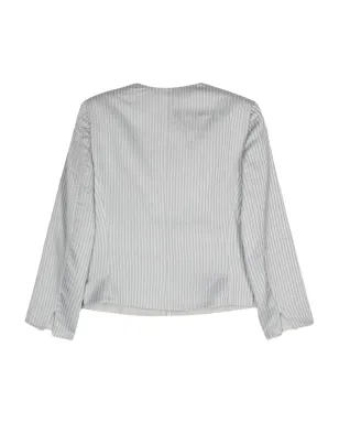 Giorgio Armani ビンテージ 1990年代 エンボス加工仕上げジャケット - Grey - サムネイル2