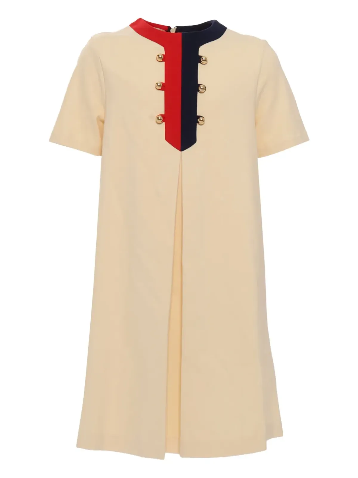 Gucci Kids ウェブトリム ボックスプリーツ ドレス - 画像1