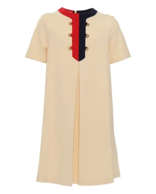 Gucci Kids ウェブトリム ボックスプリーツ ドレス - サムネイル1