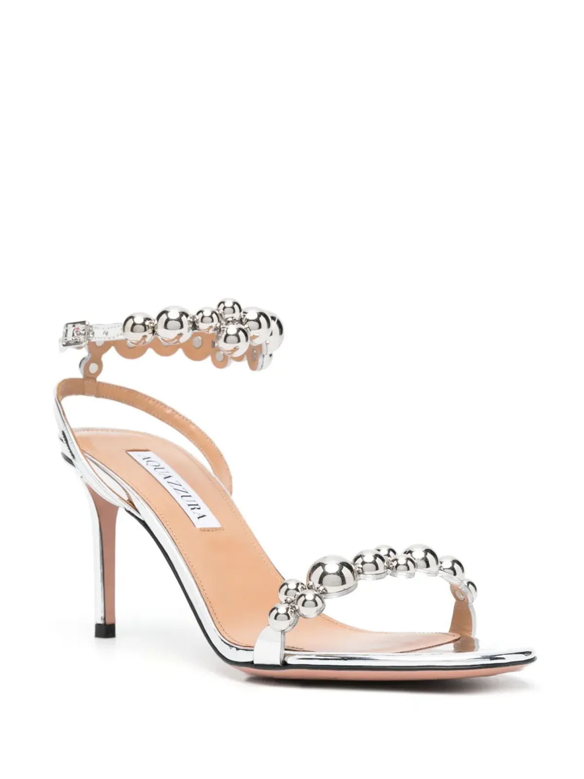 Aquazzura バブルス オープントゥ サンダル - メタリック - 画像2
