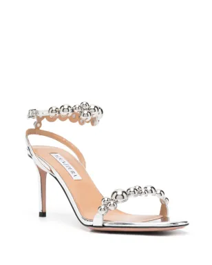 Aquazzura バブルス オープントゥ サンダル - メタリック - サムネイル2