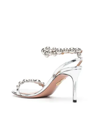 Aquazzura バブルス オープントゥ サンダル - メタリック - サムネイル3