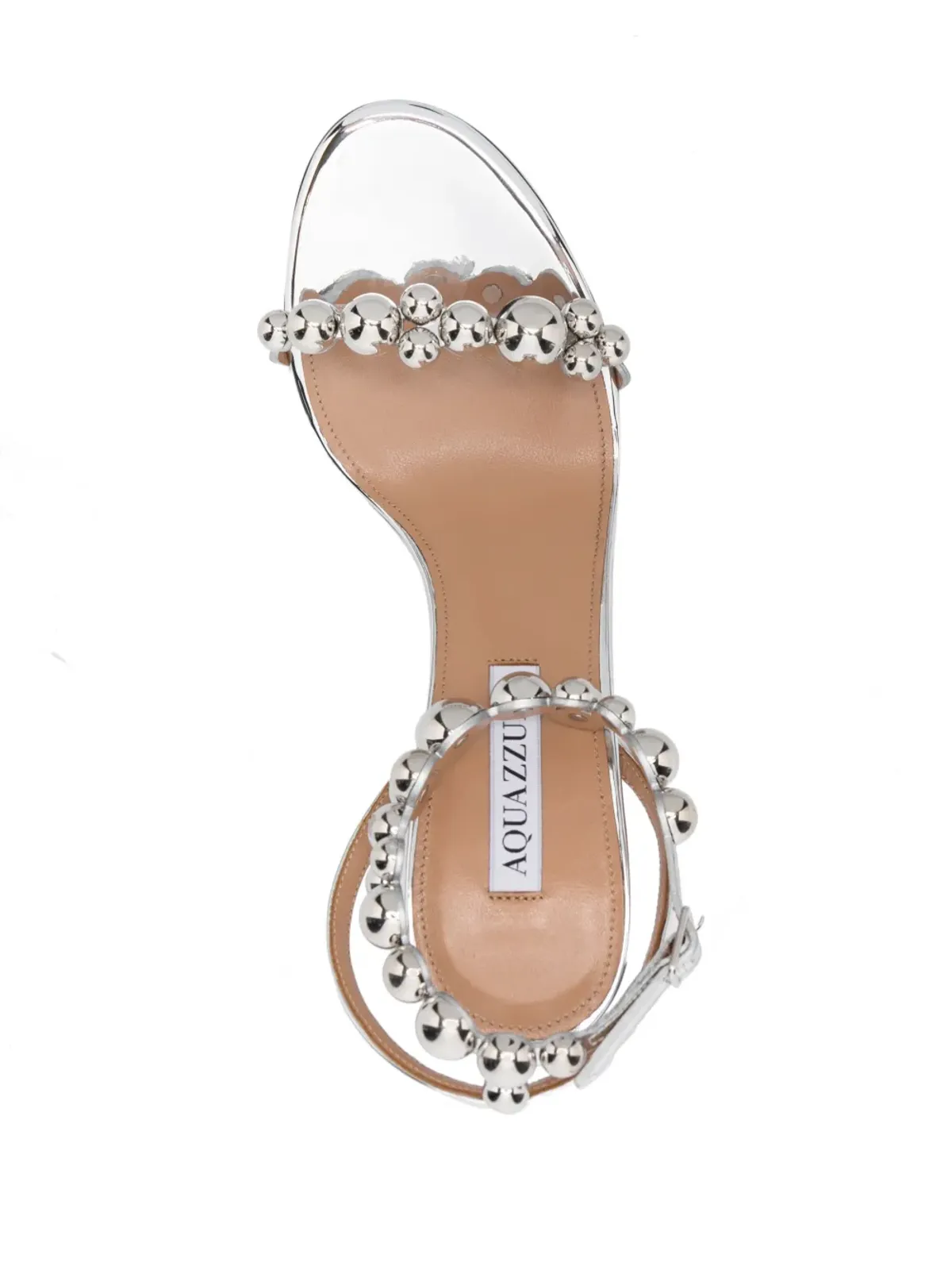 Aquazzura バブルス オープントゥ サンダル - メタリック - 画像4