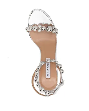 Aquazzura バブルス オープントゥ サンダル - メタリック - サムネイル4