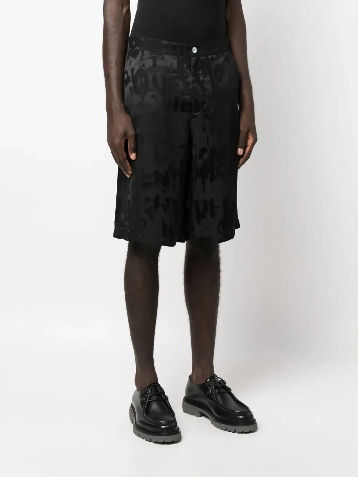 Alexander McQueen グラフィティロゴジャカードショーツ - 画像3