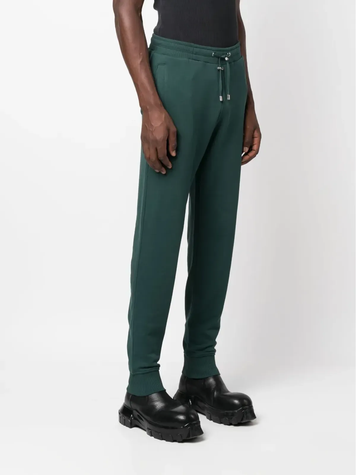 Balmain ロゴパッチ コットン トラックパンツ - グリーン - 画像3