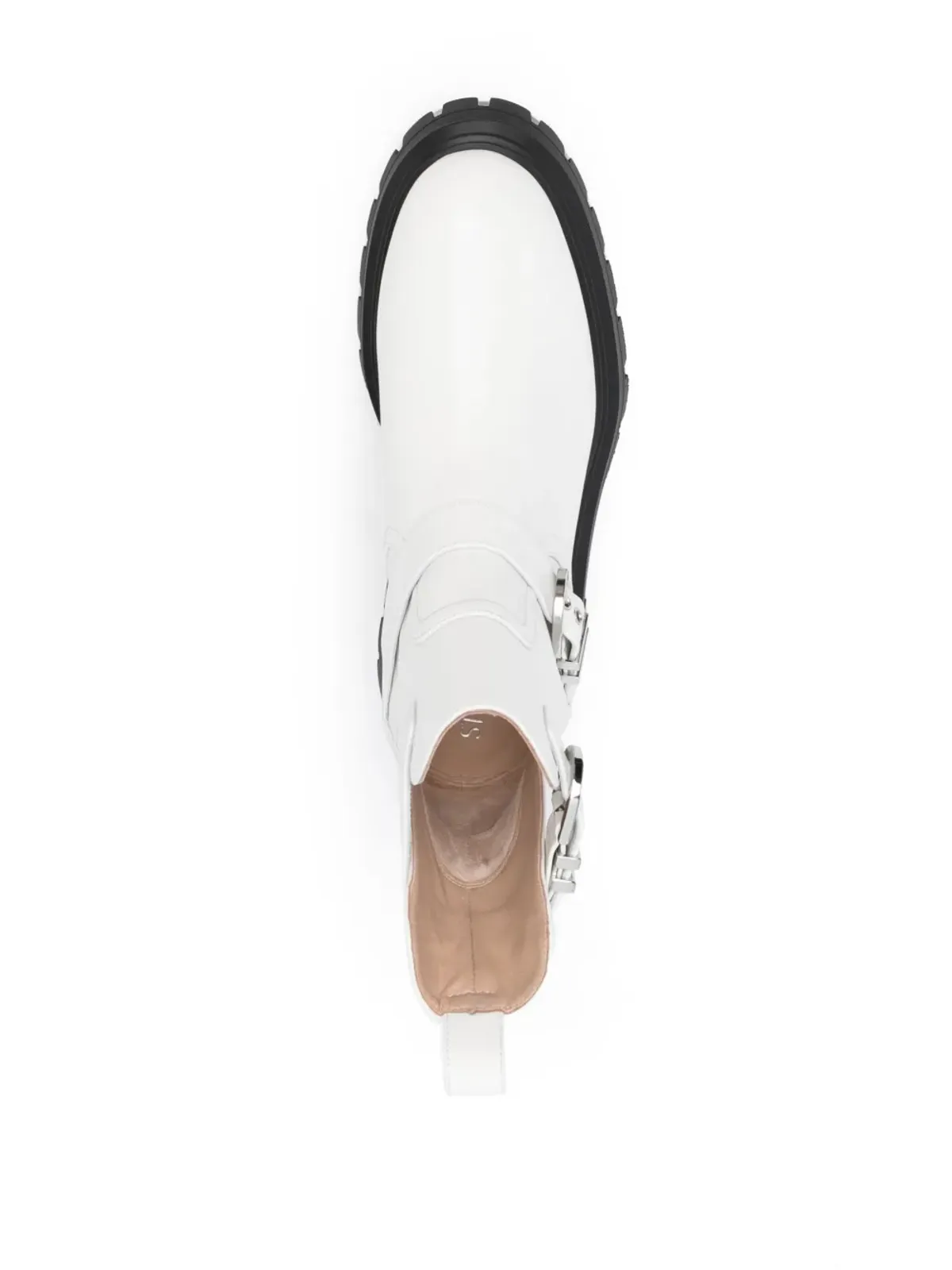 Stuart Weitzman マーベリック・ベッドフォード バックル付きレザーブーツ - White - 画像4