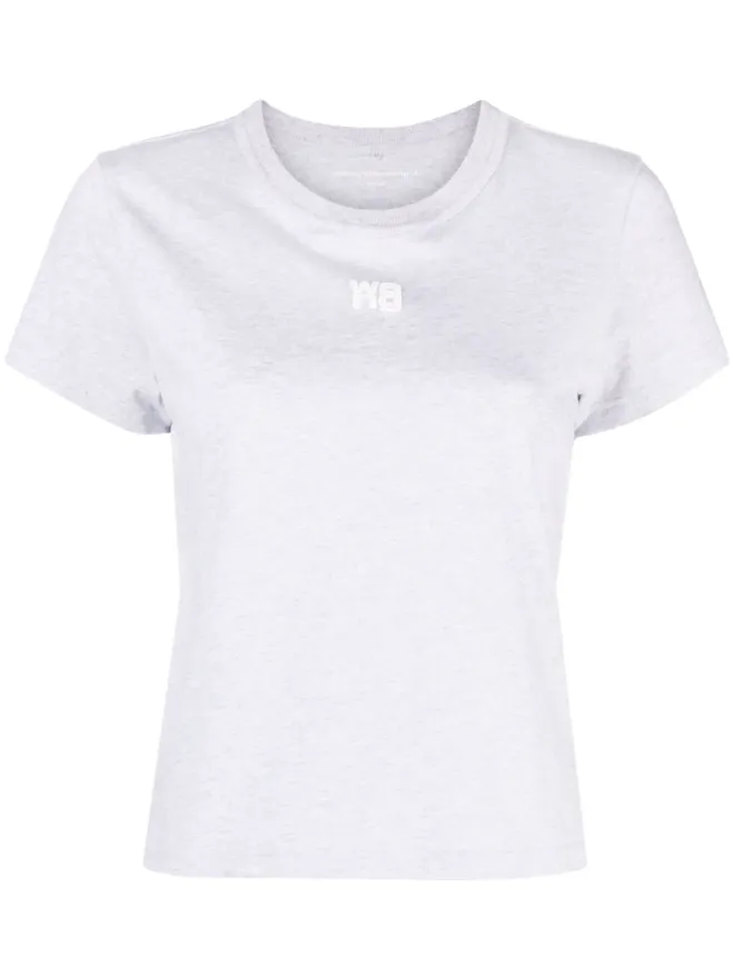 Alexander Wang Alexander Wang ロゴパッチ付き半袖Tシャツの商品画像