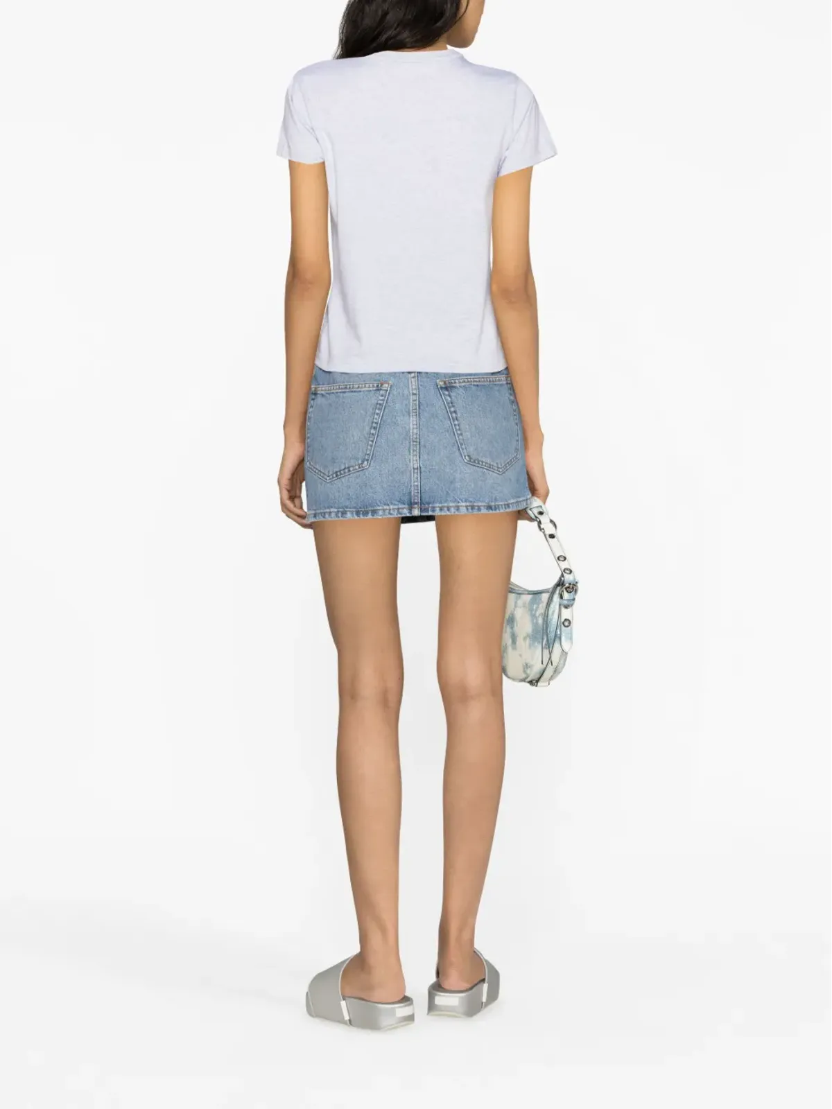 Alexander Wang ロゴパッチ付き半袖Tシャツ - 画像3