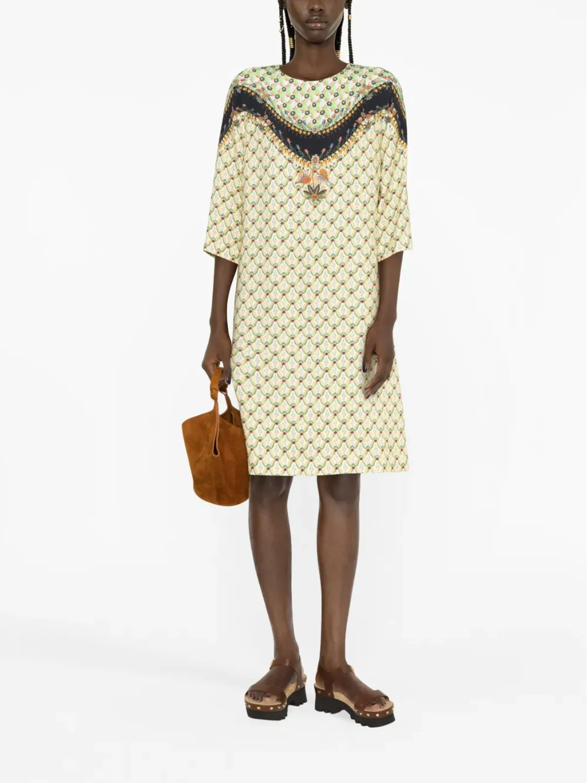 ETRO ミックスプリント シフトドレス - 画像2