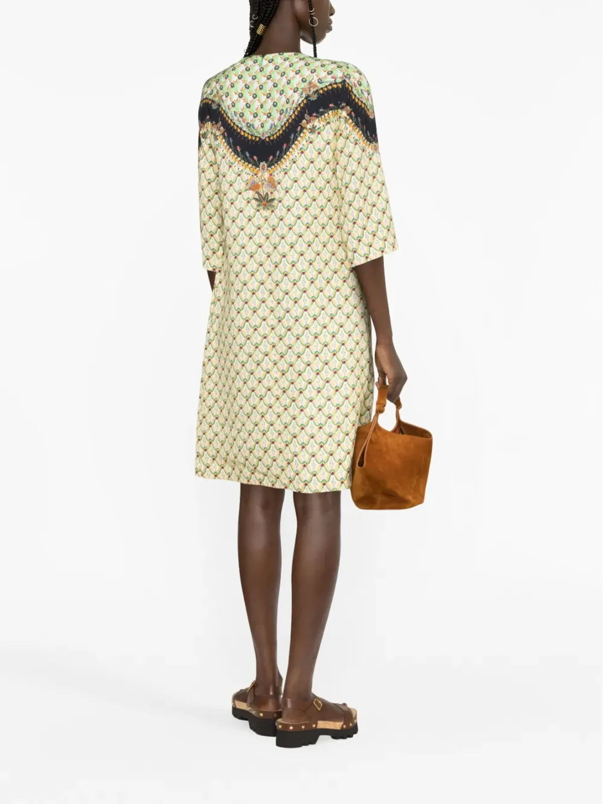 ETRO ミックスプリント シフトドレス - 画像4