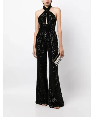 Elie Saab sequin-embellished halterneck jumpsuit - サムネイル2