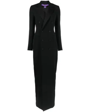 Ralph Lauren Collection ダブルブレストスーツ風マキシドレス - ブラック - サムネイル1
