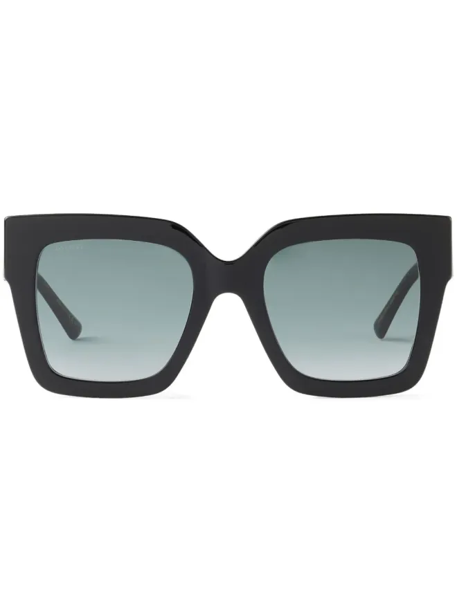 Jimmy Choo Eyewear Jimmy Choo Eyewear Edna スクエアフレーム サングラス - ブラックの商品画像