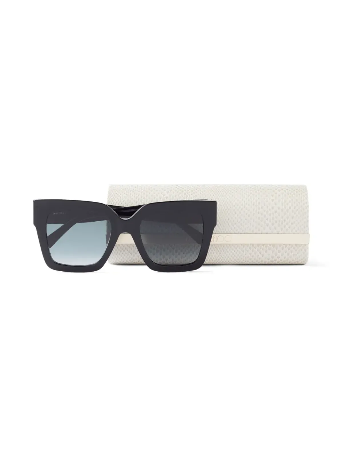 Jimmy Choo Eyewear Edna スクエアフレーム サングラス - ブラック - 画像4