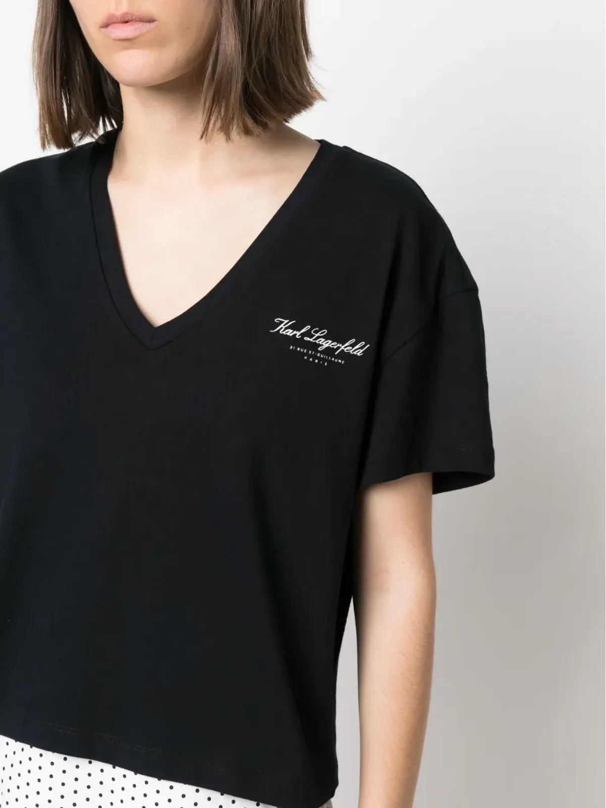 Karl Lagerfeld Hotel Karl オーガニックコットン Tシャツ - 画像5