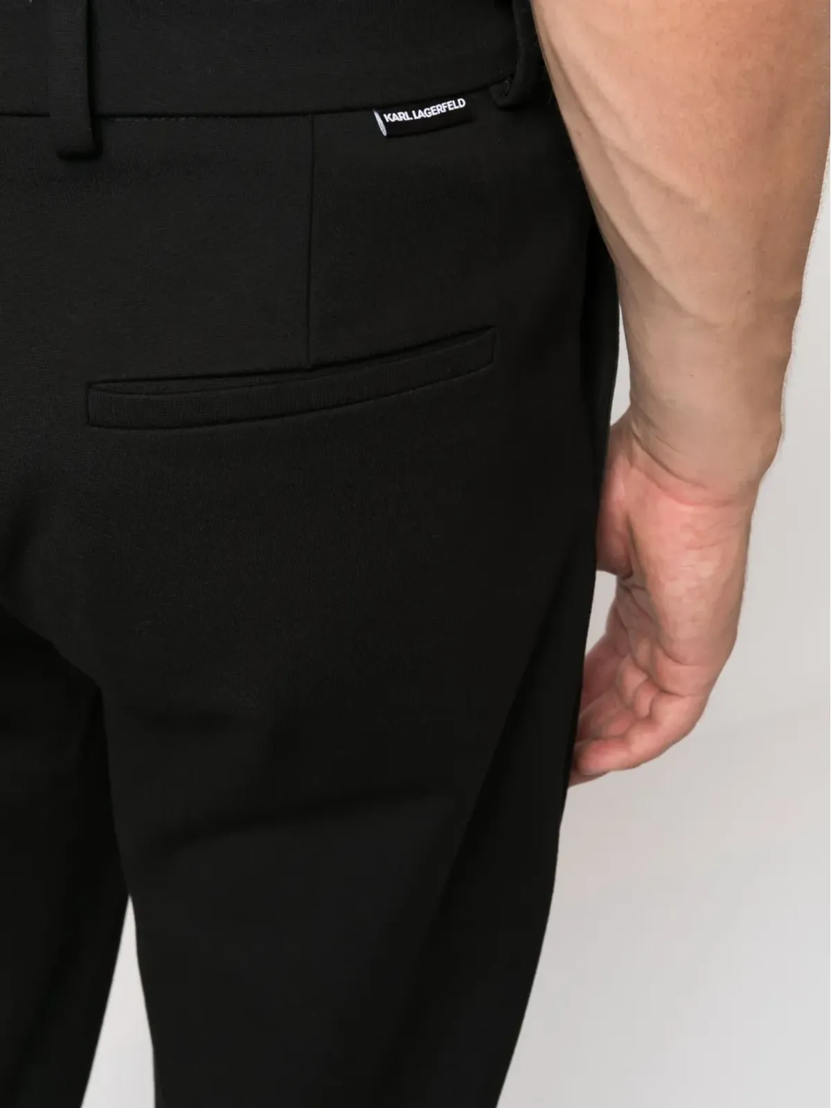 Karl Lagerfeld Puntoストレートレッグパンツ - ブラック - 画像5