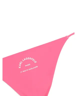 Karl Lagerfeld Rue St.Guillaume-print ローライズビキニボトム - Pink - サムネイル2
