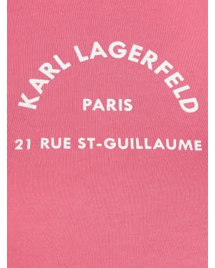 Karl Lagerfeld アドレスプリント入りリュッシュジャージーミニドレス - サムネイル3