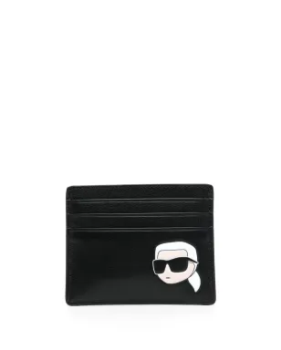 Karl Lagerfeld Ikon レザー カードホルダー - サムネイル1