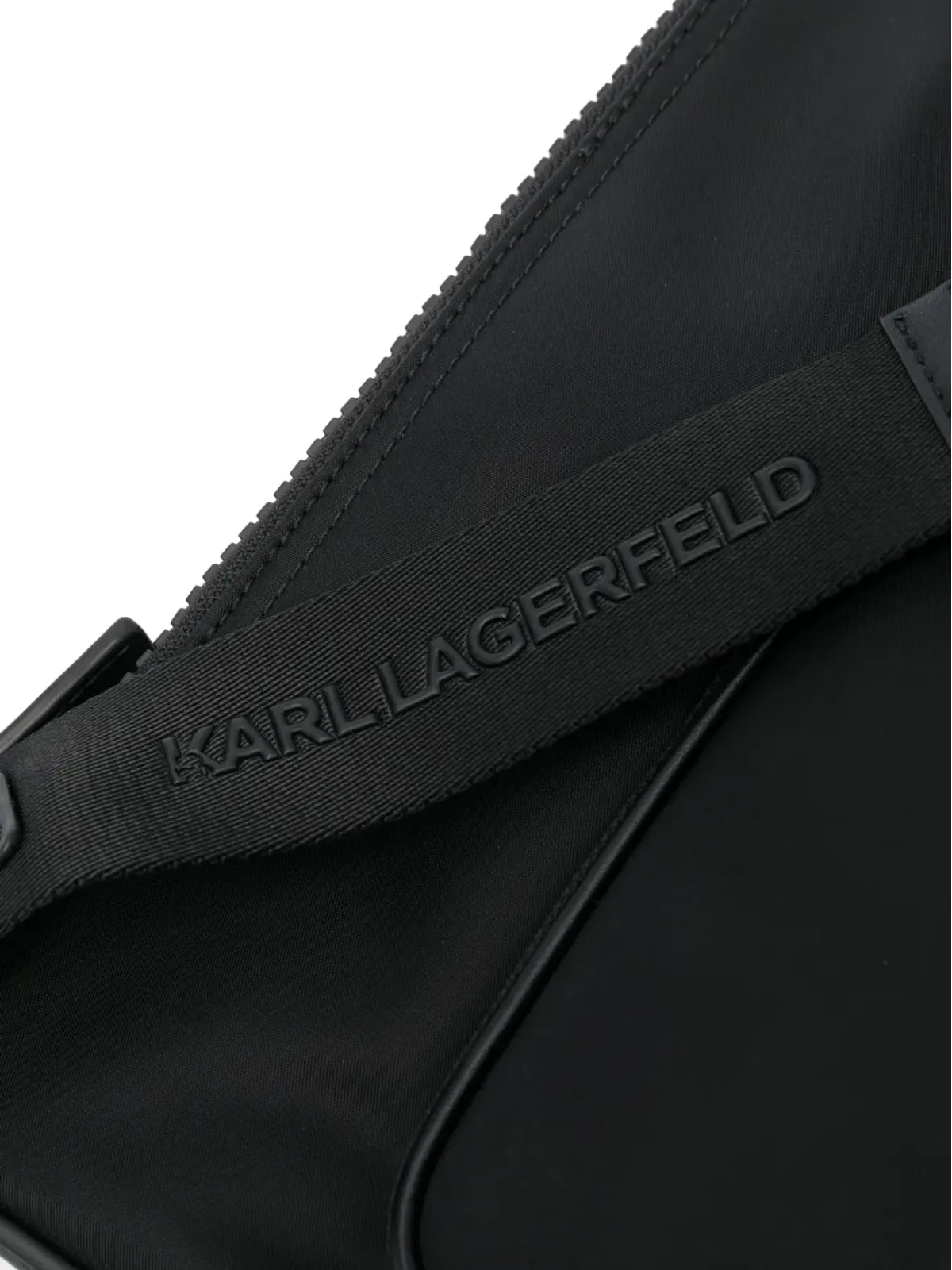 Karl Lagerfeld Ikon ロゴアップリケ クロスボディバッグ - 画像4