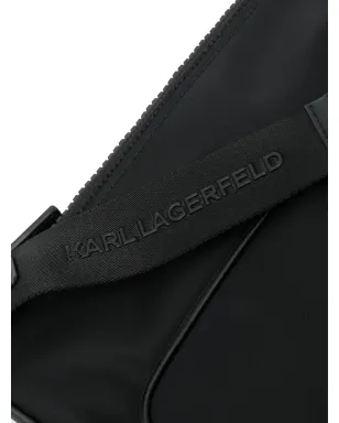 Karl Lagerfeld Ikon ロゴアップリケ クロスボディバッグ - サムネイル4