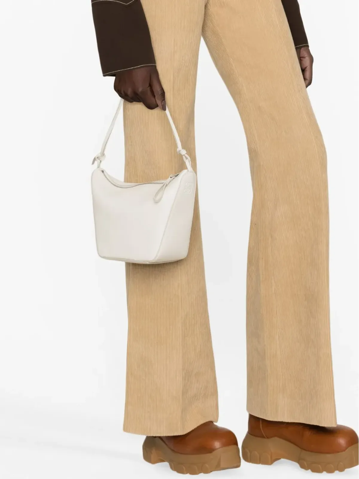 LOEWE Hammock Hobo レザー バッグ - White - 画像3
