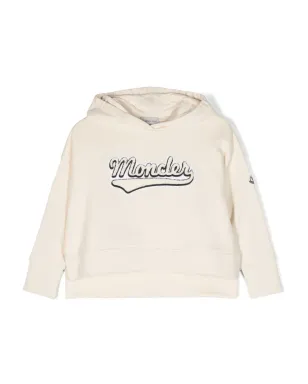 Moncler Enfant ロゴ刺繍コットンフーディ - サムネイル1