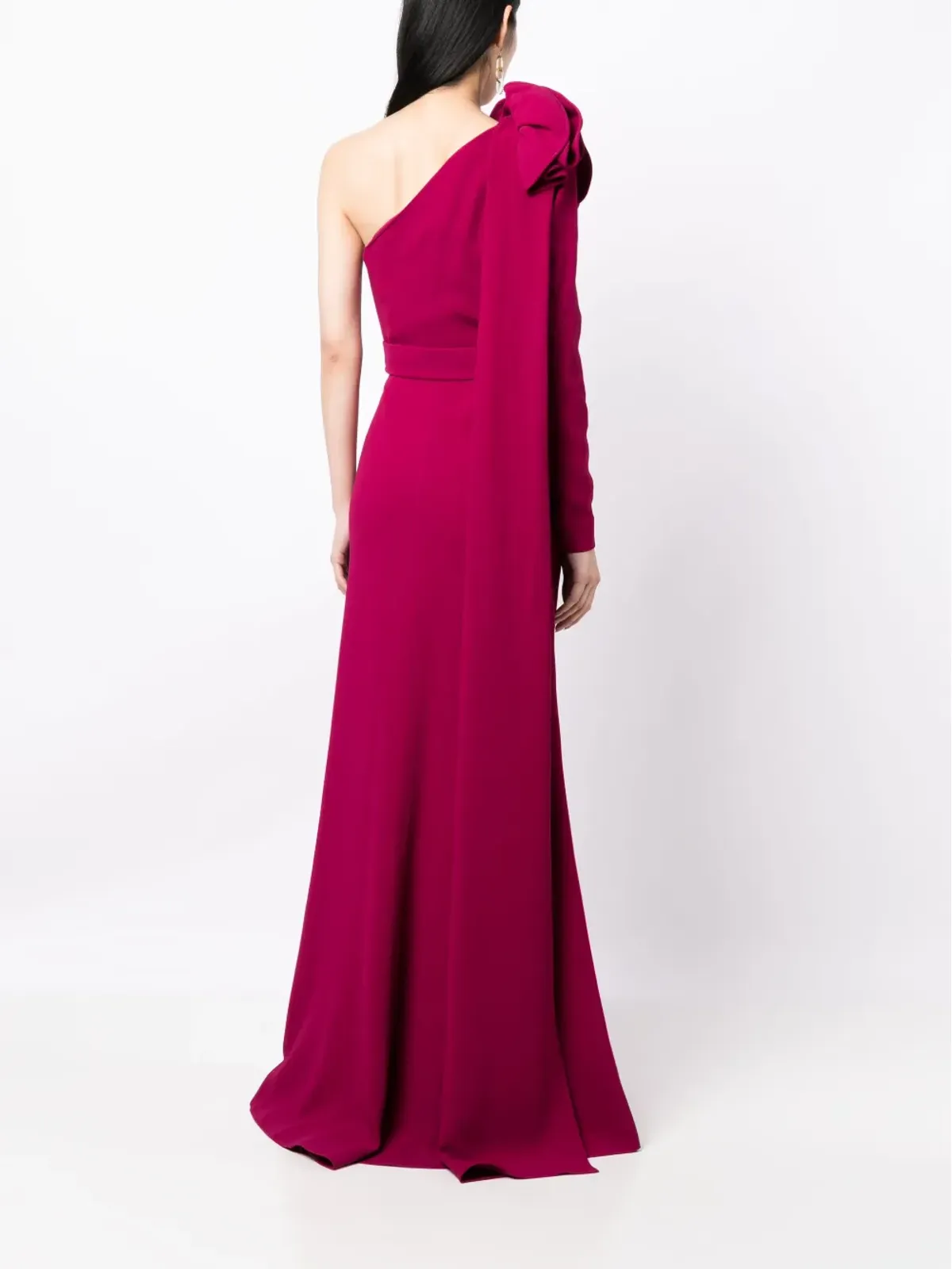 Elie Saab カディ生地の花モチーフドレス - 画像4