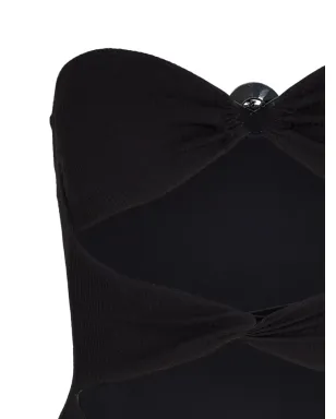 Karl Lagerfeld ファンチャーム ストラップレス水着 - サムネイル2