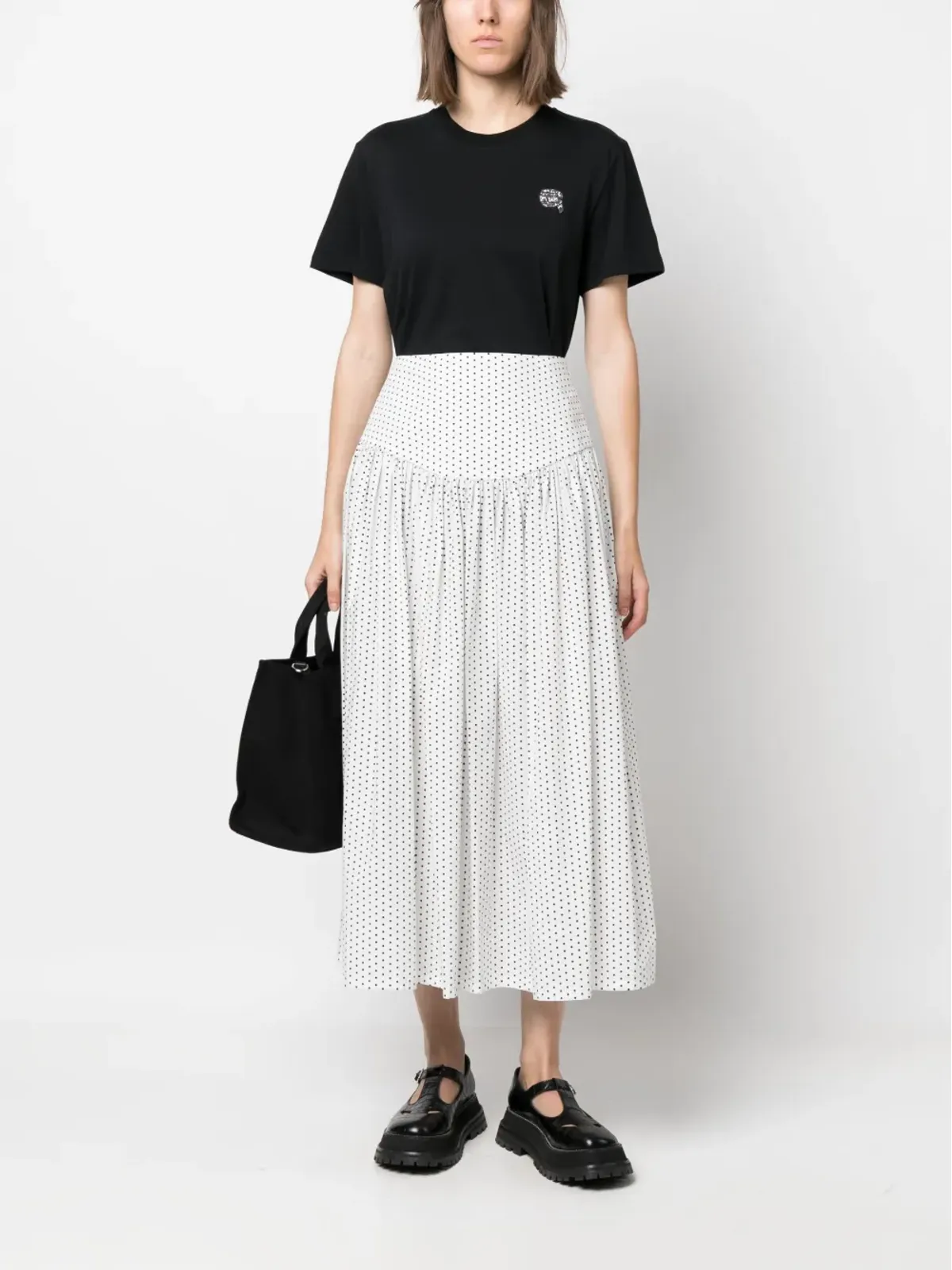 Karl Lagerfeld Ikon 2.0 オーガニックコットン Tシャツ - ブラック - 画像2